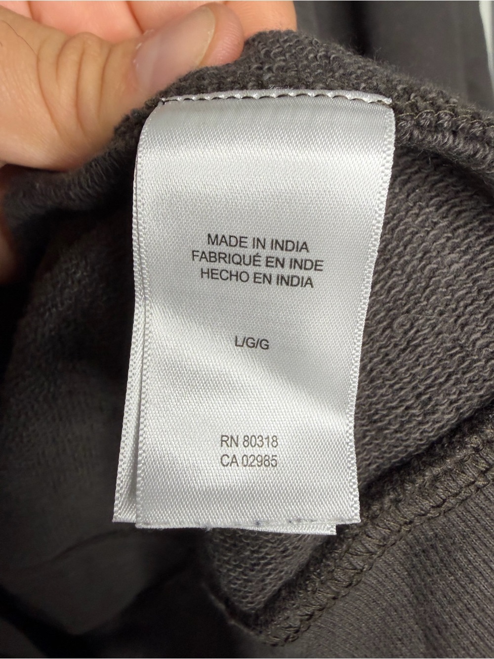 Lucky Brand Men's Zip-Up Sweatshirt Bomber Jacket Size Large Gray 100 cotton - Picture 7 of 13